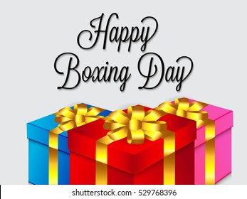 Vector illustration of a Banner For Boxing Day Sale.