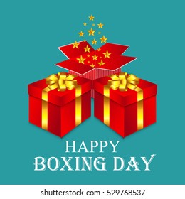 Vector illustration of a Banner For Boxing Day Sale.