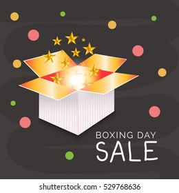 Vector illustration of a Banner For Boxing Day Sale.