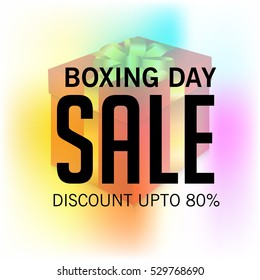 Vector illustration of a Banner For Boxing Day Sale.