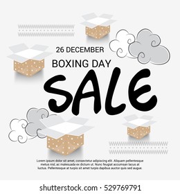 Vector illustration of a Banner For Boxing Day Sale.