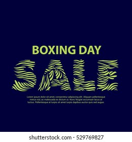 Vector illustration of a Banner For Boxing Day Sale.