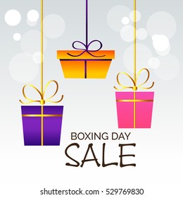 Vector illustration of a Banner For Boxing Day Sale.