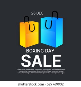 Vector illustration of a Banner For Boxing Day Sale.