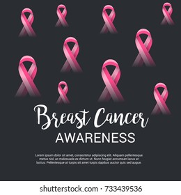 Vector illustration of a Banner for Breast cancer support.