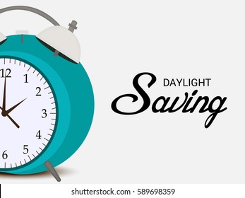 Vector illustration of a Banner for Change your clocks message for Daylight Saving Time.