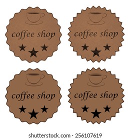 Vector illustration of a banner coffee.