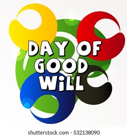 Vector illustration of a Banner For Day of Good Will.