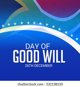 Vector illustration of a Banner For Day of Good Will.