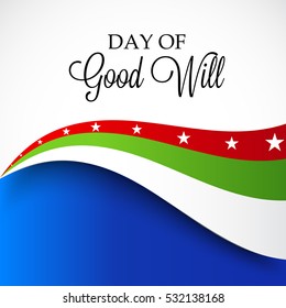 Vector illustration of a Banner For Day of Good Will.