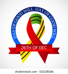 Vector illustration of a Banner For Day of Good Will.