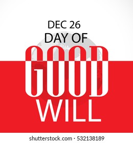 Vector illustration of a Banner For Day of Good Will.