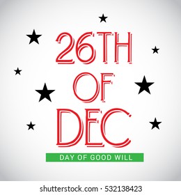 Vector illustration of a Banner For Day of Good Will.