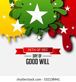 Vector illustration of a Banner For Day of Good Will.