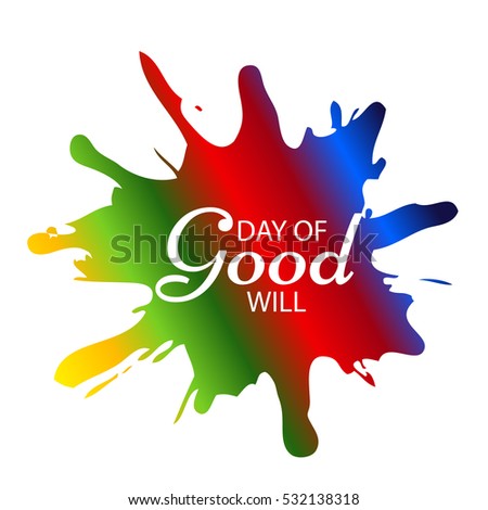 Vector illustration of a Banner For Day of Good Will.