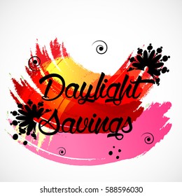 Vector illustration of a Banner for Daylight Saving Time.