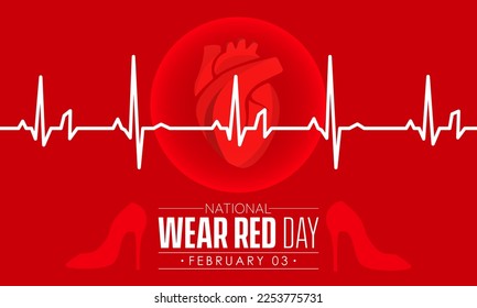 Ilustración vectorial modelo de diseño de banner concepto del Día Nacional del Oro Rojo observado el 3 de febrero
