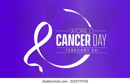 Vector illustration banner design template concept of World Cancer Day observed on February 04