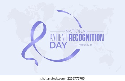 Vector illustration banner design template concept of National Patient Recognition Day observed on February 03