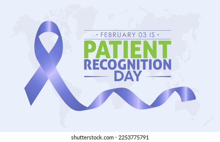 Vector illustration banner design template concept of National Patient Recognition Day observed on February 03