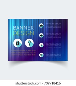 Vector Illustration of banner design template.