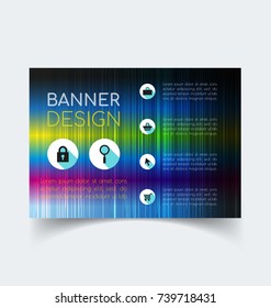 Vector Illustration of banner design template.