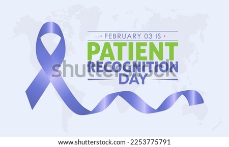 Vector illustration banner design template concept of National Patient Recognition Day observed on February 03
