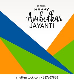 Vector illustration of a Banner Dr. B. R. Ambedkar for Ambedkar Jayanti.