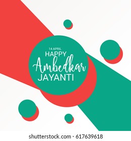 Vector illustration of a Banner Dr. B. R. Ambedkar for Ambedkar Jayanti.