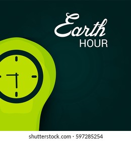 Vector illustration of a Banner for Earth Hour.