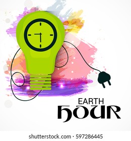 Vector illustration of a Banner for Earth Hour.