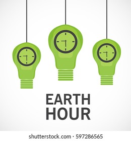 Vector illustration of a Banner for Earth Hour.