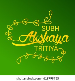 Vector illustration of a Banner for Festival Of Akshaya Tritiya Celebration.