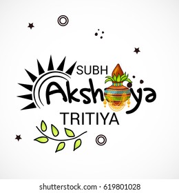Vector illustration of a Banner for Festival Of Akshaya Tritiya Celebration.