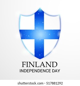 Vector illustration of a Banner For Finland Independence Day.