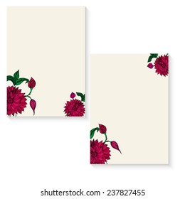 Vector illustration of Banner floral ornament