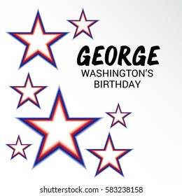 Vector illustration of a Banner  For George Washington Birthday.