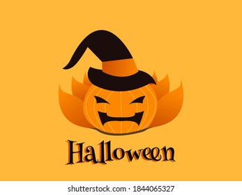 Ilustración vectorial de una pancarta o diseño de una camiseta para las celebraciones de Halloween. Perfecto para camisetas, sitios web o banners de Halloween