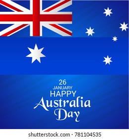 Vector illustration Of a Banner for Happy Australia Day.