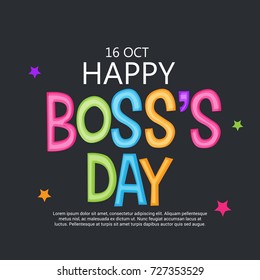 Happy Boss Day Images, Stock Photos & Vectors | Shutterstock