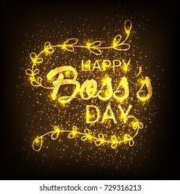 Vector illustration of a Banner for Happy Boss's day.