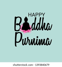 Vector illustration of a Banner for Happy Buddha Purnima.
