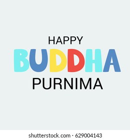 Vector illustration of a Banner for Happy Buddha Purnima.