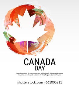 Vector illustration of a Banner for Happy Canada Day.