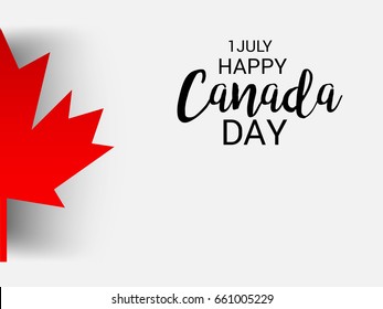 Vector illustration of a Banner for Happy Canada Day.