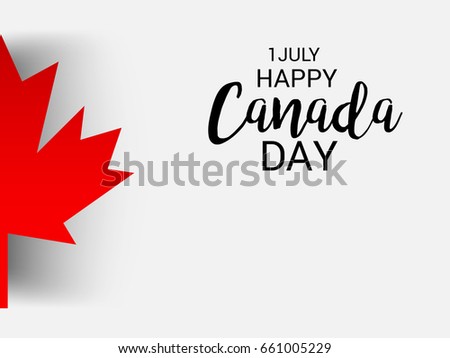 Vector illustration of a Banner for Happy Canada Day.