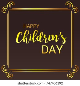Vector illustration of a Banner for Happy Children's Day.