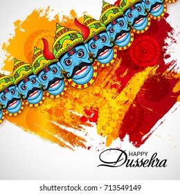 Vector illustration of a Banner for Happy Dussehra.