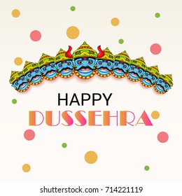 Vector illustration of a Banner for Happy Dussehra.