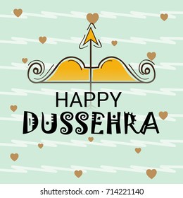 Vector illustration of a Banner for Happy Dussehra.